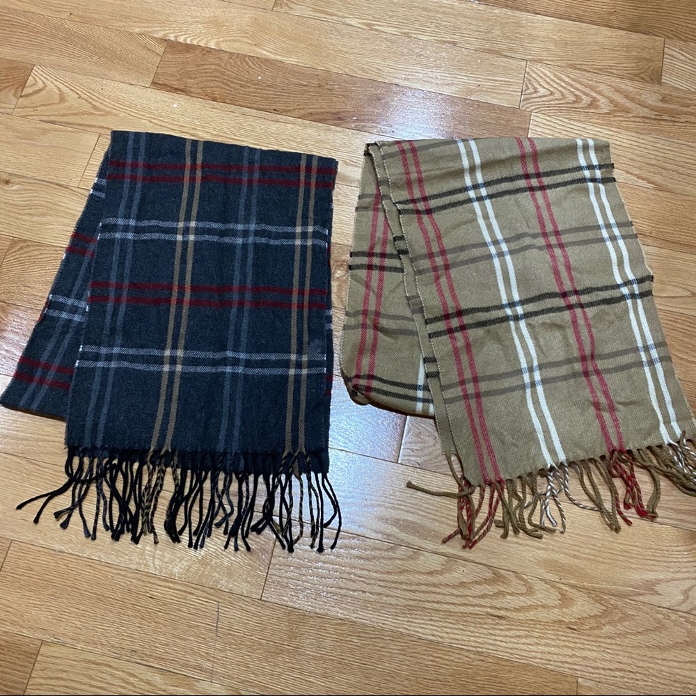 Felt plaid scarves